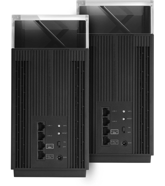 Роутер ASUS ET12(2-PK), из 2 точек доступа, 802.11 a/b/g/n/ac/ax, 2,4 + 5 гГц; 90IG06U0-MO3A20