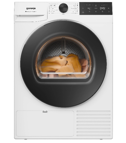 Сушильная машина Gorenje DG49D белый, 9 кг, сушка - конденсационная, программ - 15, 60 x 85 x 65.5 см