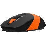 Мышь проводная A4Tech Fstyler FM10S черный/оранжевый, 1600 dpi, USB, кнопки - 4, фото3