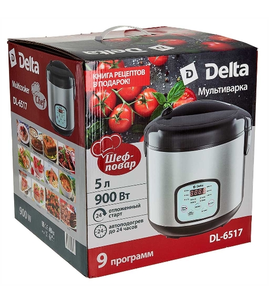 Мультиварка Delta DL-6517 черный