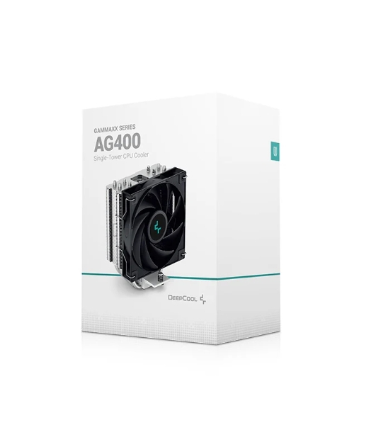 Кулер для процессора DEEPCOOL AG400 черный, 120 мм, алюминий/медь, 2000 об/мин, 31.6 дБ, 4 pin, 220 Вт, 150 мм