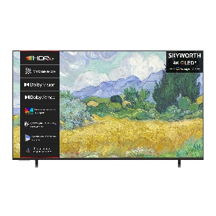 Телевизор Skyworth 55' 55LN70G Frame+ белый/черный QLED UHD 60Hz Smart TV Google TV 2GB/16GB
