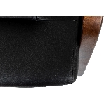 Кресло офисное Бюрократ T-9928WALNUT-CF черный, кожа, на ножках, дерево, фото8