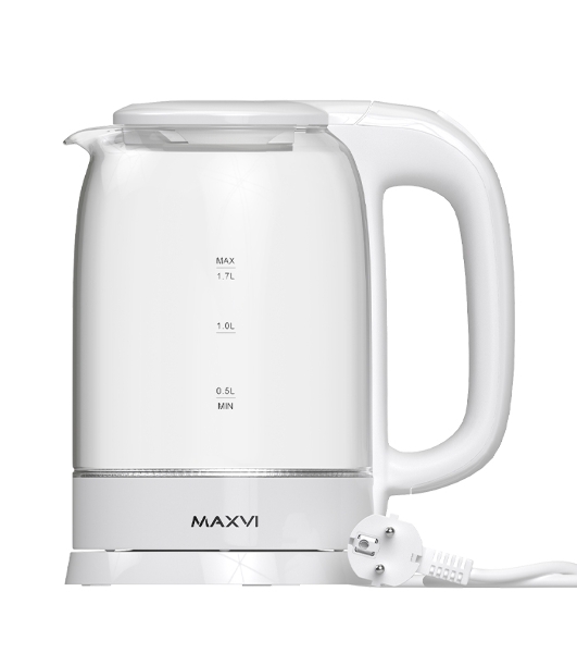 Чайник электрический Maxvi KE1741G белый