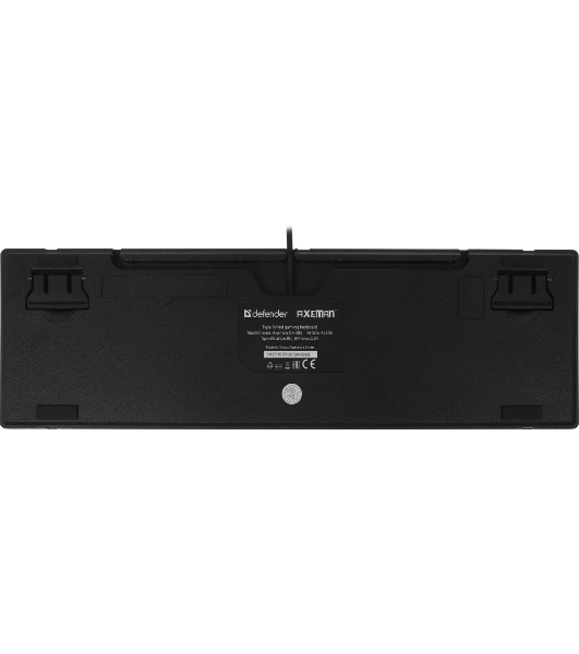 Клавиатура Defender Axeman GK-302 проводная, USB Type-A, чёрный