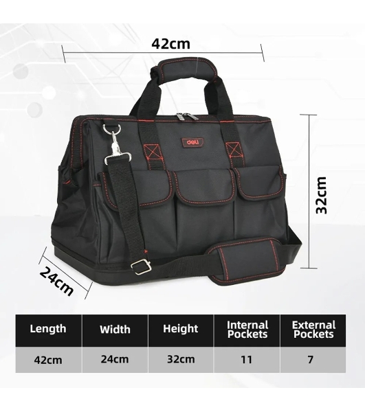 Сумка для инструментов Deli DL430901 Black Edition