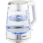 Чайник электрический Haier HK-500 1.7л. 2200Вт серый/белый корпус: стекло/пластик (TD0029955RU), фото 1