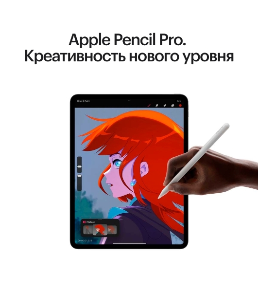 Планшет Apple iPad Pro 2024 A2837 11' 8GB, 256GB, LTE, eSIM, iOS черный