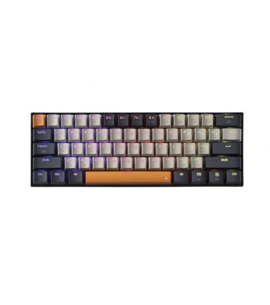 Клавиатура беспроводная Redragon Caraxes Pro, USB, Bluetooth/Радиоканал, черный
