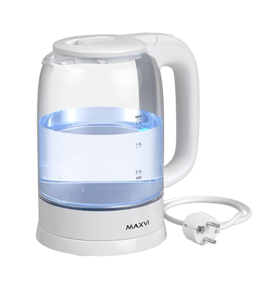 Чайник электрический Maxvi KE1741G белый