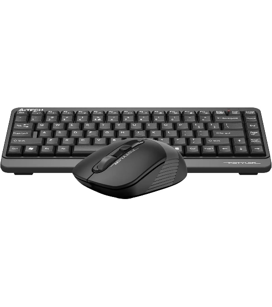 Комплект клавиатура+мышь A4Tech FStyler FG1110 беспроводной, USB, 2000 DPI, чёрный/серый