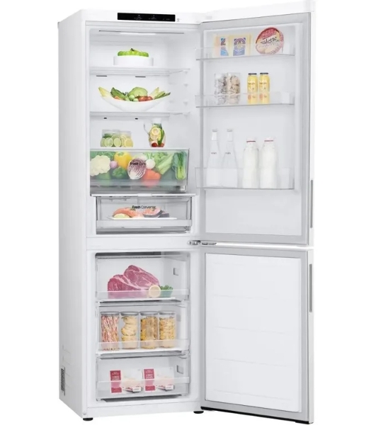 Холодильник LG GC-B459AQQW белый двухкамерный 234/110л морозилка снизу, No Frost