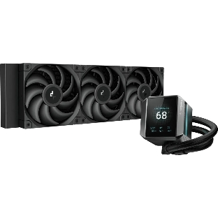 Система жидкостного охлаждения DEEPCOOL MYSTIQUE 360 ARGB черный, 120 мм, алюминий/медь, 2150 об/мин, 36.49 дБ, 4 pin, 300 Вт