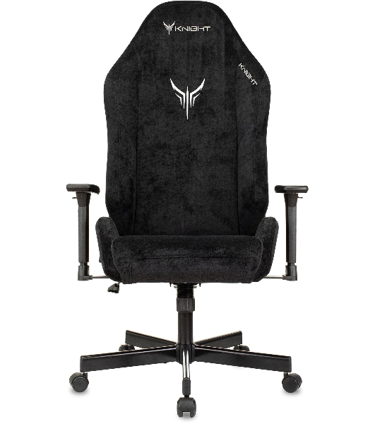 Кресло игровое Бюрократ Knight N1 Fabric черный Light-20, с подголов. крестовина металл