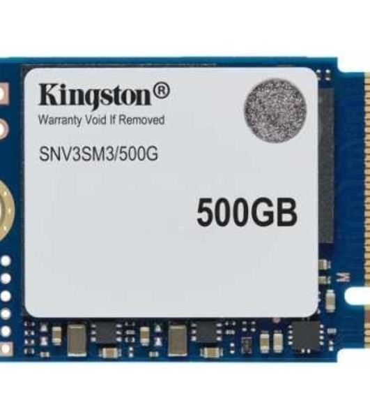 Накопитель SSD Kingston NV3, 500Gb, M.2(22x30мм), NVMe, PCIe 4.0 x4, 3D TLC, R/W 5000/3000Mb/s, TbW 160, DWPD 0.2 (60 мес)