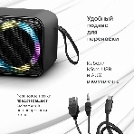Акустическая система Defender LIGHT/BT/FM/USB/TF/AUX Q1 черный 10 Вт, фото2