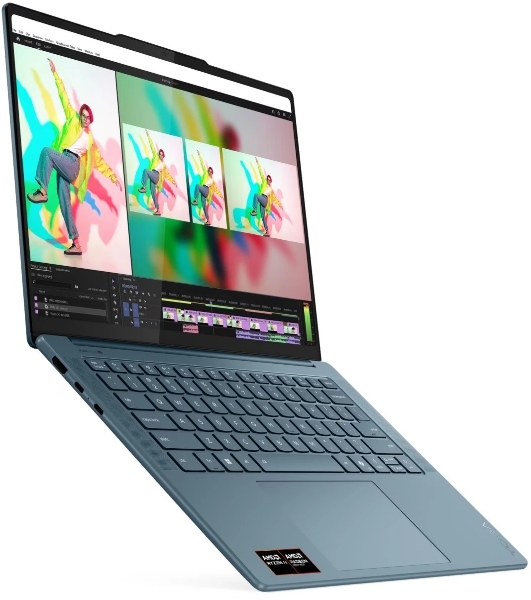 Ноутбук Lenovo Yoga Pro 7 14ASP10/14.5'/OLED/AMD Ryzen AI 9 365/32Gb/1Tb SSD/AMD Radeon Graphics/3K/Windows 11 Pro/бирюзовый/1.54kg