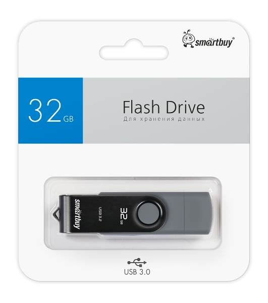 Флешка USB Smartbuy R/W (SB032 Gb3DUOTWK) UFD 3.0/3.1 032 Gb,Twist Dual