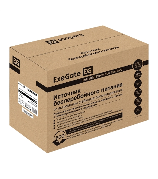 Источник бесперебойного питания ExeGate EX292634RUS SpecialPro Smart LLB-2200.LCD.AVR.4C13.RJ.USB 2200VA/1300W, LCD, AVR, 4*C13,RJ45/11,USB, металлический корпус, черный