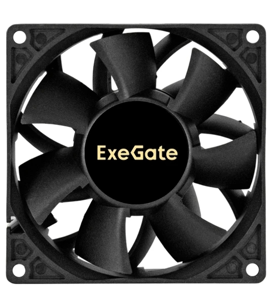 Вентилятор корпусной ExeGate EX09238S2P-24, 92 мм, 4500 об/мин, 48 дБ, 2-pin, без подсветки