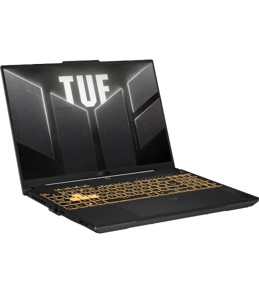 Ноутбук ASUS TUF F16 FX608JMR-RV170 16'(1920x1200 (матовый, 165Hz) IPS)/Intel Core i5 14450HX (2.4Ghz)/16Gb/512PCISSDGb/noDVD/Ext:nVidia GeForce RTX 5060(8192Mb)/Cam/BT/WiFi/90WHr/war 1y/2.2kg/Jaeger Gray/DOS