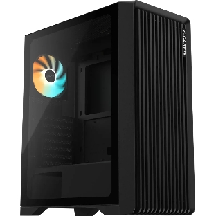Корпус Gigabyte C103G Glass Black, Midi-Tower, чёрный, закалённое стекло, ARGB подсветка, 1 x 120 мм (в комплекте)