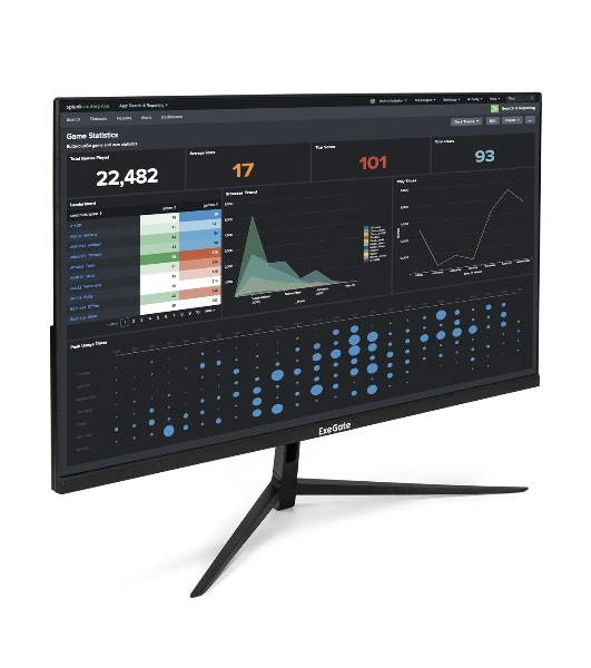 Монитор 27' ExeGate SuperView EH2707 IPS 1920x1080, 100 Гц, 5 мс, 16:9, 250 кд/м², HDMI 1.4, VGA, FreeSync, черный