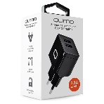Сетевое зарядное устройство Qumo Energy (Charger 0061), 2 USB, 3.1A, черный, фото3