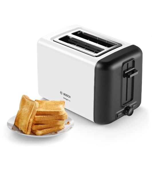 Тостер Bosch TAT3P421 белый, 970 Вт, 2 слота
