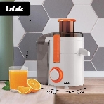 Соковыжималка BBK JC060-H20 белый/оранжевый, центробежная, 550 Вт, 1000 мл, механическое, фото3