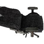 Кресло игровое Бюрократ Knight N1 Fabric черный Light-20, с подголов. крестовина металл, фото4