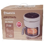Аэрогриль Sakura SA-7682W черный, 1200 Вт, 3 л, сенсор, 12 программ, фото4