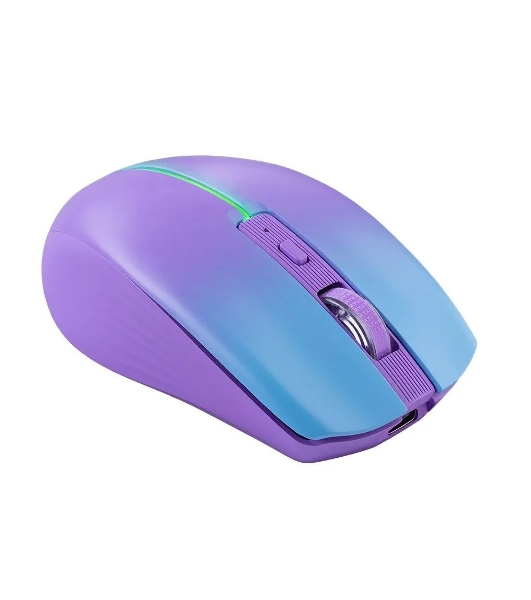 Мышь беспроводная Defender Mystery MM-301 фиолетовый, 1600 dpi, радиоканал, Bluetooth, USB, кнопки - 6