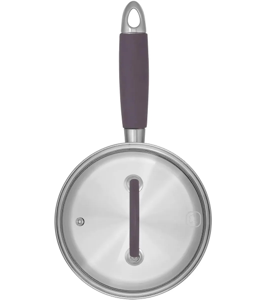 Ковш Rondell Akzent RDS-1386, 1.3 л, с крышкой, стальной