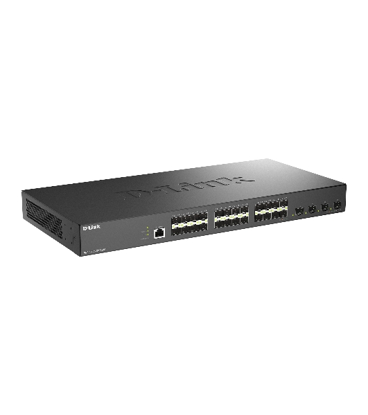 Коммутатор D-Link DGS-1210-28XS/ME/C1A, 24×1 Гбит/с SFP + 4×10 Гбит/с SFP+, управляемый