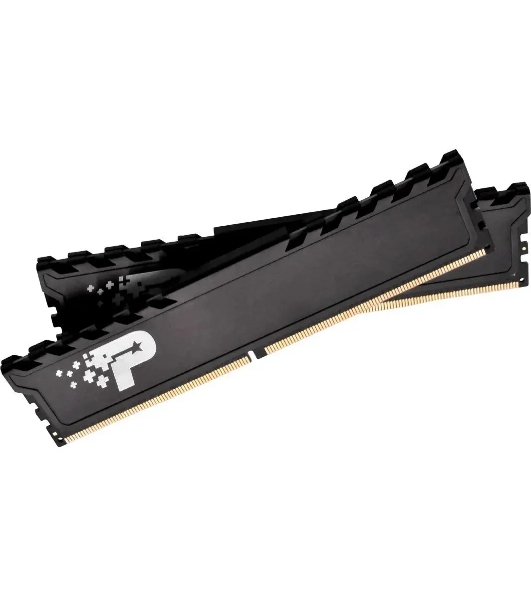 Оперативная память Patriot Signature, DDR4, 16GB (2x8 GB), 3200 MHz, CL22, DIMM, радиатор, черный