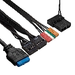 Компьютерный корпус Minitower ExeGate mEVO-9302-NPX450 (mATX, БП 450NPX с вент. 12см, 2хUSB+1хUSB 3.0, HD аудио, черный, с RGb подсветкой), фото3