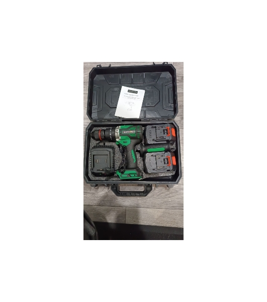 Дрель-шуруповерт Zitrek Green Impact 063-4046, 18 В, 5 Ач, 80 Нм, бесщеточный, ударный