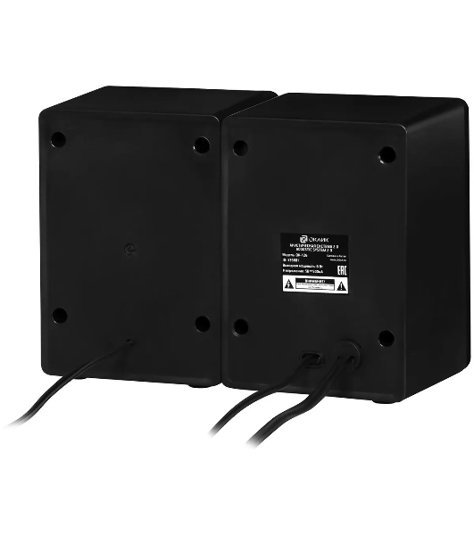 Акустическая система Oklick OK-126 2.0 черный 6Вт