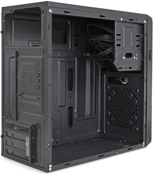 Компьютерный корпус Minitower ExeGate BA-309-UNS500 (mATX, БП UNS500 с вент. 12см, 2*USB, HD аудио, черный)