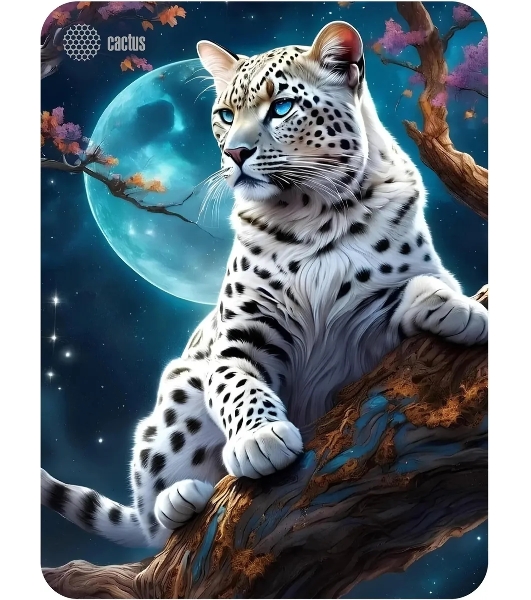 Коврик для мыши Cactus Snow Leopard 400x300x3мм (CS-MP-PRO16XL)