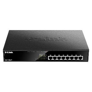 Коммутатор D-Link DGS-1008MP/B1A, 8×1 Гбит/с, неуправляемый