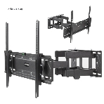 Кронштейн для телевизора Kromax PIXIS-XL-2 черный 40'-90' макс.50кг настенный поворот и наклон, фото2