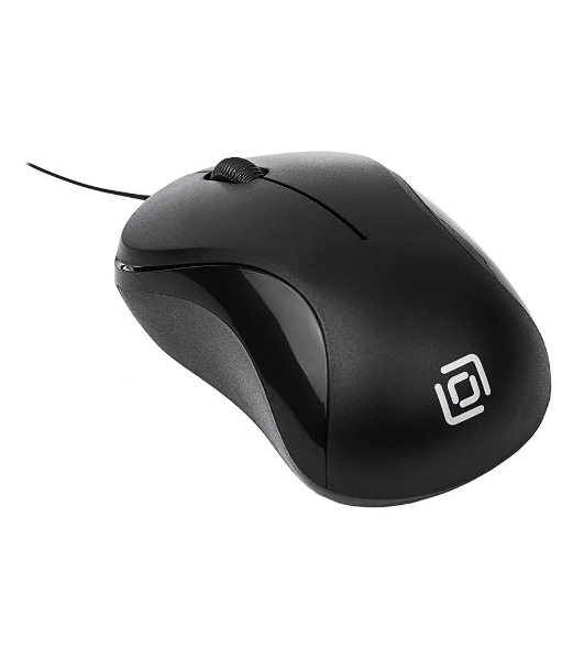 Мышь проводная Oklick 115SR черный, 1000 dpi, USB, кнопки - 3