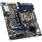 Материнская плата серверная ASUS P12R-E, LGA1200, Intel C256, 4xDDR4 (ECC), 8xSATA, 2xM.2, 1xPCIe 4.0 x16, 3xPCIe 4.0 x8, 1xVGA, 1xHDMI, 2x1Gb LAN, 2xUSB-A 10Gbps, 2xUSB-A 5Gbps, ATX, фото2
