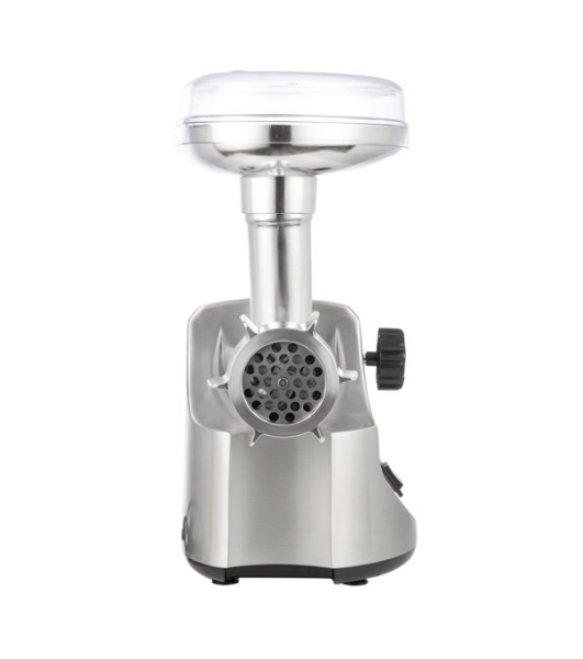 Мясорубка электрическая Centek CT-1606 серебристый, 3000 Вт, 3.0 кг/мин, реверс, металлический лоток, насадки - 5