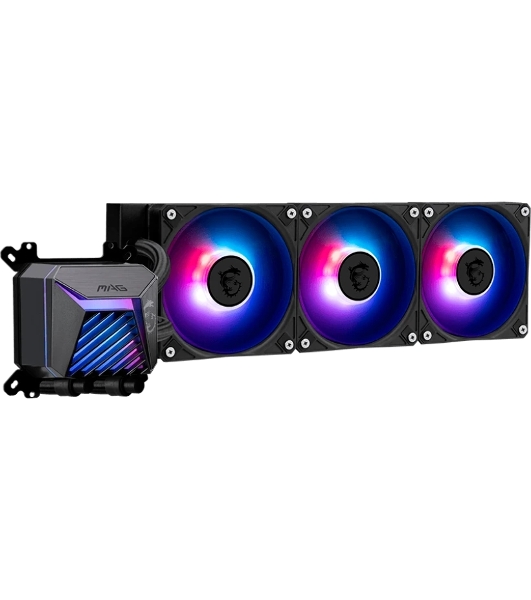 Система жидкостного охлаждения MSI MAG CORELIQUID A15 черный 120мм алюминий+медь 2050rpm 28.7db 4-pin