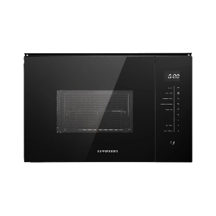Встраиваемая микроволновая печь Kuppersberg HMW 651 B, High-Tech, 25 л, мощность 900 Вт, кварцевый гриль, поворотный стол, 5 уровней мощности, 8 автоматических программ, размораживание, сенсорное управление, дисплей, черный