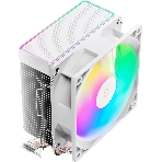 Кулер для процессора Ocypus Gamma A20 WH ARGB, 92mm FARGB FAN, Top FARGB Panel, 2 HEAT PIPES, 3-PIN, 1900 RPM, 21DBA, HYDRO BEARING, LGA115X/1200/1700/18XX, AM4/AM5, фото 1