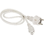 Шнур питания Lanmaster LAN-PP13/SH-0.5-WH C13-Schuko проводник.:3x0.75мм2 0.5м 220В 10А (упак.:1шт) белый, фото 1